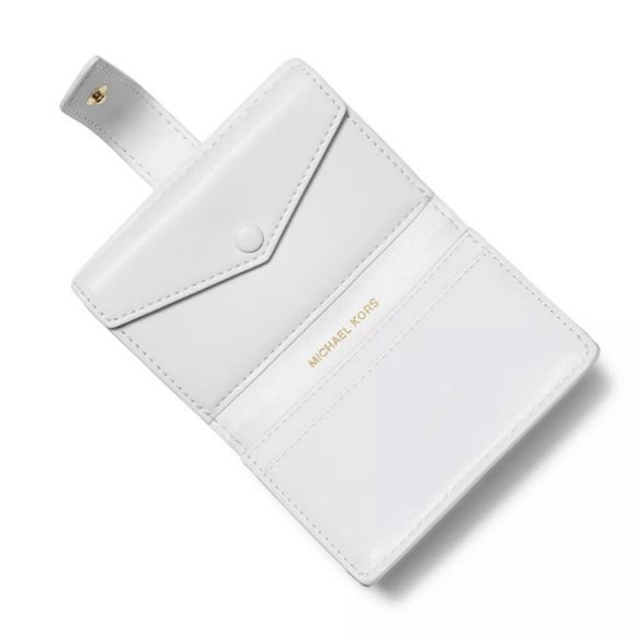 Michael Kors Tab Mini Embossed Leather Card Case - Picture 2 of 3